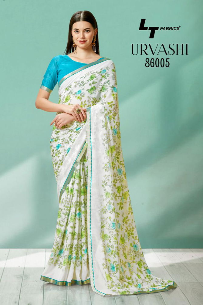 Urvashi By LT Fabrics 86001-86010 Printed Sarees Catalog